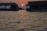 Fishing community in Chong Khneas on the Siem Reap river and floating on the Tonle Sap lake in Cambodia