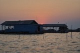 Fishing community in Chong Khneas on the Siem Reap river and floating on the Tonle Sap lake in Cambodia