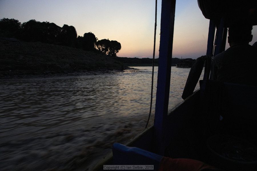 Fishing community in Chong Khneas on the Siem Reap river and floating on the Tonle Sap lake in Cambodia