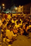 Crowds waiting outside the temple to perform the Thimithi (fire walking) ceremony, Singapore 2003